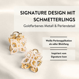 PARSA Beauty Signature Collection Haarklammern Metall mit Perlen, 2er-Set