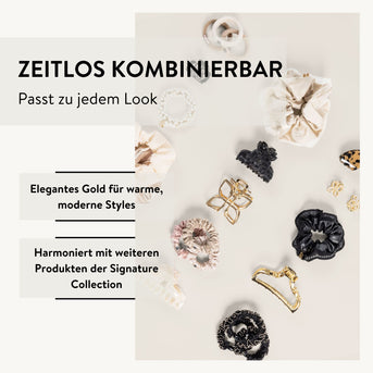 PARSA Beauty Signature Collection Haarklammern Metall mit Perlen, 2er-Set