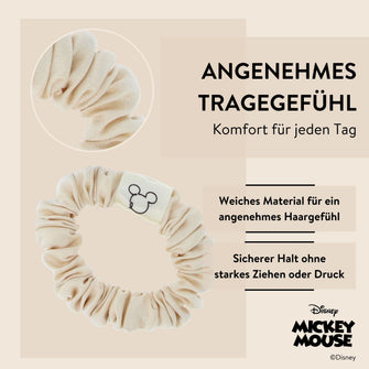 Disney Mickey Mouse inspiriertes Scrunchie-Set, Haargummis, 3tlg. von PARSA Beauty