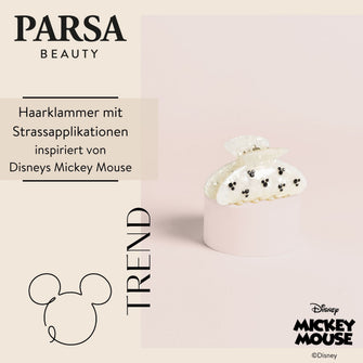 Disney Mickey Mouse inspirierte Haarklammer mit Strass, 1 Stk. von PARSA Beauty