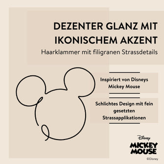 Disney Mickey Mouse inspirierte Haarklammer mit Strass, 1 Stk. von PARSA Beauty