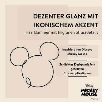 Disney Mickey Mouse inspirierte Haarklammer mit Strass, 1 Stk. von PARSA Beauty