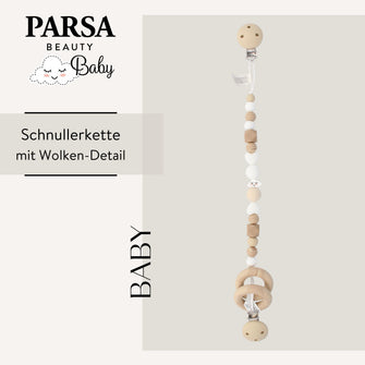 PARSA Beauty Baby Kinderwagen-Schnullerkette aus Silikon