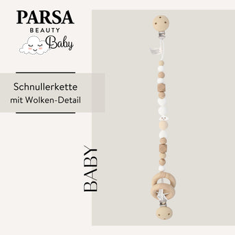 PARSA Beauty Baby Kinderwagen-Schnullerkette aus Silikon