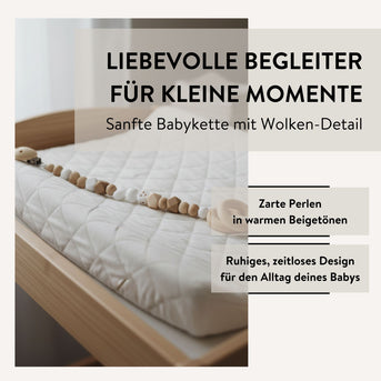 PARSA Beauty Baby Kinderwagen-Schnullerkette aus Silikon