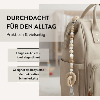PARSA Beauty Baby Kinderwagen-Schnullerkette aus Silikon