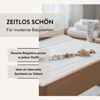 PARSA Beauty Baby Kinderwagen-Schnullerkette aus Silikon