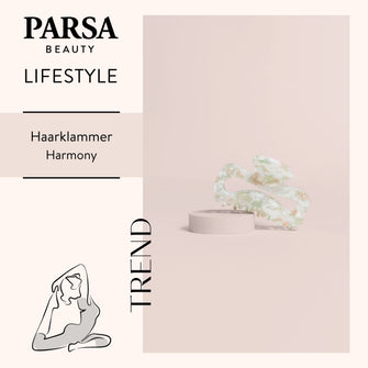 PARSA Beauty Lifestyle Pure Balance Haarklammer mit Marmor-Effekt, Groß