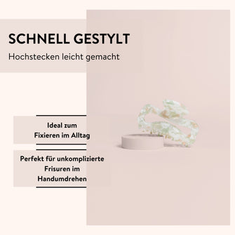 PARSA Beauty Lifestyle Pure Balance Haarklammer mit Marmor-Effekt, Groß
