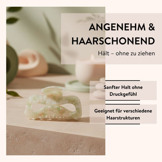 PARSA Beauty Lifestyle Pure Balance Haarklammer mit Marmor-Effekt, Groß