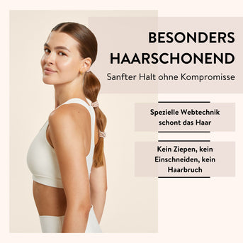 PARSA Beauty Lifestyle Pure Balance Haargummis gewebt, 3er-Set Grün/Rosa