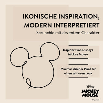 Disney Mickey Mouse inspirierter Scrunchie, Haargummi, 1 Stk. von PARSA Beauty