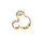 Disney Mickey Mouse inspirierte Haarklammer in Gold, 1 Stk. von PARSA Beauty