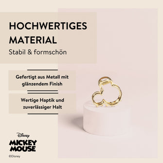 Disney Mickey Mouse inspirierte Haarklammer in Gold, 1 Stk. von PARSA Beauty