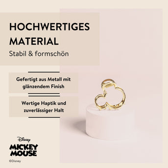 Disney Mickey Mouse inspirierte Haarklammer in Gold, 1 Stk. von PARSA Beauty