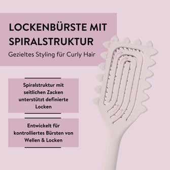 PARSA Beauty LOV.U Lockenbürste zur Definition & Entwirrung mit Herz-Design