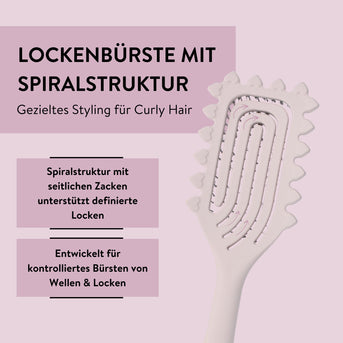 PARSA Beauty LOV.U Lockenbürste zur Definition & Entwirrung mit Herz-Design