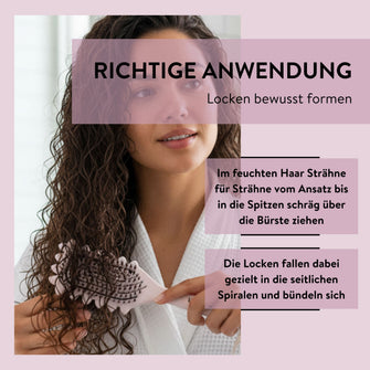 PARSA Beauty LOV.U Lockenbürste zur Definition & Entwirrung mit Herz-Design