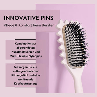 PARSA Beauty LOV.U Lockenbürste zur Definition & Entwirrung mit Herz-Design