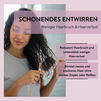PARSA Beauty LOV.U Lockenbürste zur Definition & Entwirrung mit Herz-Design
