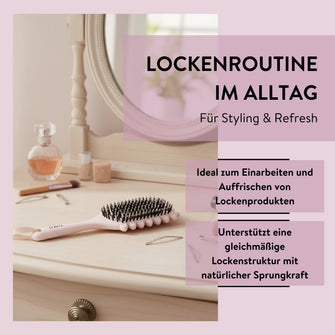 PARSA Beauty LOV.U Lockenbürste zur Definition & Entwirrung mit Herz-Design