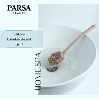 PARSA Beauty Wellness Silikon-Badebürste, 2-in-1 Massage & Sanftes Peeling