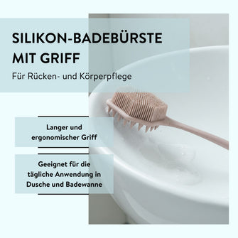 PARSA Beauty Wellness Silikon-Badebürste, 2-in-1 Massage & Sanftes Peeling