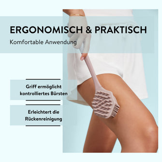 PARSA Beauty Wellness Silikon-Badebürste, 2-in-1 Massage & Sanftes Peeling