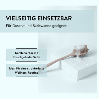 PARSA Beauty Wellness Silikon-Badebürste, 2-in-1 Massage & Sanftes Peeling