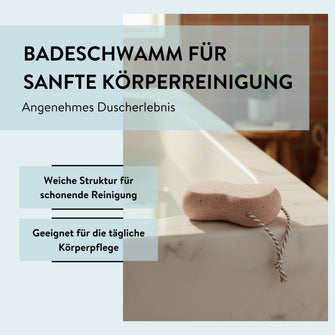PARSA Beauty Wellness Badeschwamm Relax Terracotta, sanfte Reinigung