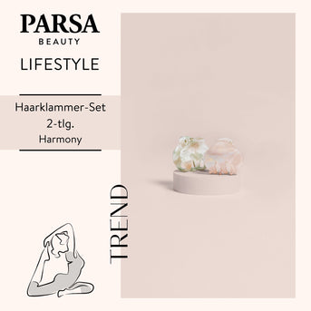 PARSA Beauty Lifestyle Pure Balance Haarklammern Marmor-Optik, 2er-Set