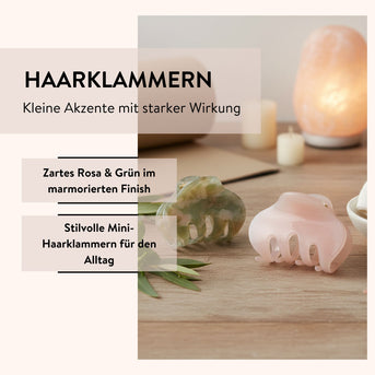 PARSA Beauty Lifestyle Pure Balance Haarklammern Marmor-Optik, 2er-Set