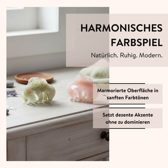 PARSA Beauty Lifestyle Pure Balance Haarklammern Marmor-Optik, 2er-Set