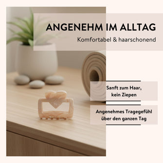 PARSA Beauty Lifestyle Pure Balance Haarklammer Rosa mit Herz & Schriftzug