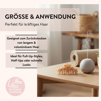 PARSA Beauty Lifestyle Pure Balance Haarklammer mit Doppelverzahnung, Groß