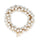 PARSA Beauty Signature Collection Haargummi im Perlen-Look, Weiß/Gold