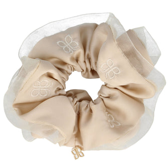 PARSA Beauty Signature Collection Satin Scrunchie mit Schmetterling-Stickerei