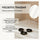 PARSA Beauty Signature Collection Haargummis Schwarz mit Goldnaht, 3er-Set