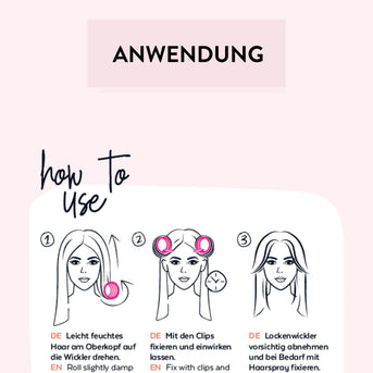 PARSA Beauty Hair Hero Dream Volume Lockenwickler Set mit Clips, 4-tlg.
