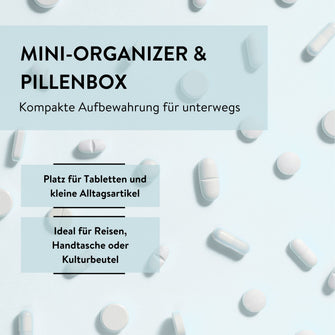 PARSA Beauty Essential Mini Organizer, Kompakte Ordnung für Pillen & Accessoires