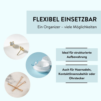 PARSA Beauty Essential Mini Organizer, Kompakte Ordnung für Pillen & Accessoires