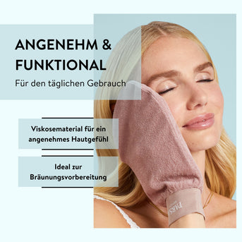 PARSA Beauty Wellness Peelinghandschuh Terracotta, Sanfte Erneuerung in warmer Spa-Optik