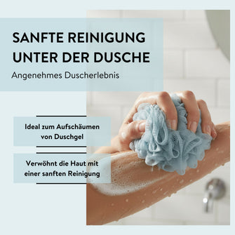 PARSA Beauty Wellness Badetuff Blau, Sanfte Reinigung & Vitalisierender Duschschaum