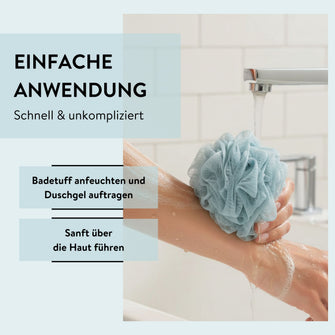 PARSA Beauty Wellness Badetuff Blau, Sanfte Reinigung & Vitalisierender Duschschaum