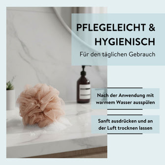 PARSA Beauty Wellness Badetuff Terracotta, Sanfte Reinigung & Wohltuender Duschschaum