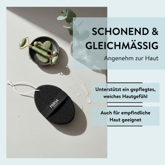 PARSA Beauty Wellness Schwamm Schwarz, sanfter Dusch- & Badeschwamm