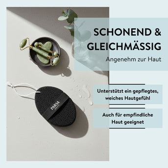 PARSA Beauty Wellness Schwamm Schwarz, sanfter Dusch- & Badeschwamm