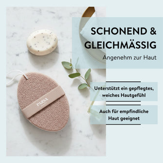 PARSA Beauty Wellness Schwamm Terracotta, sanfter Dusch- & Badeschwamm