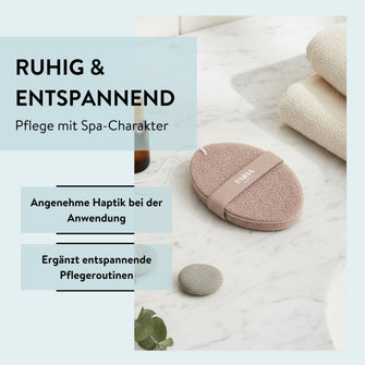 PARSA Beauty Wellness Schwamm Terracotta, sanfter Dusch- & Badeschwamm