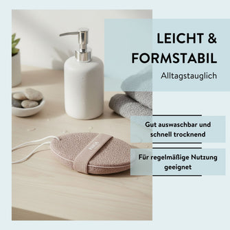 PARSA Beauty Wellness Schwamm Terracotta, sanfter Dusch- & Badeschwamm